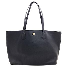 Tory Burch Logo Tote Bag Black