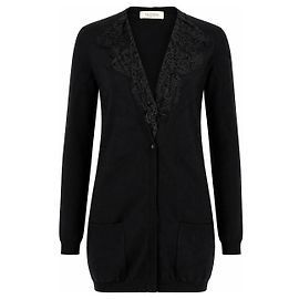Valentino Garavani Cardigan aus schwarzem Kaschmir Schwarz