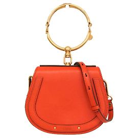 Chloé Bolsa transversal Chloe Nile em couro mini Laranja