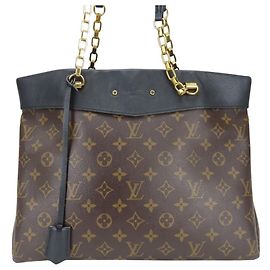 Borsa Tote Pallas di Louis Vuitton Nero Monogramma
