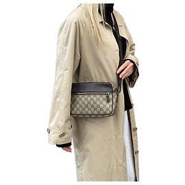 Gucci Umhängetasche Schwarz Silber