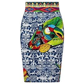 Saia Stella Jean de algodão multicolor Multicor
