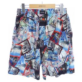 Balenciaga Silk Shorts Blue