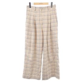 Pantalones Chanel Castaño Beige