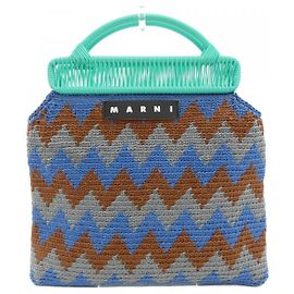 Sac Marni Marron Bleu