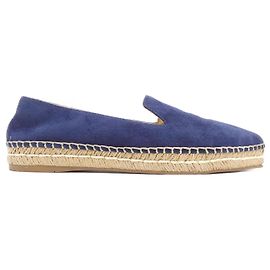 Prada Leather Shoes Blue Navy blue