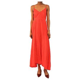 Joseph Rotes ärmelloses Seidenkleid - Größe UK 6 Rot
