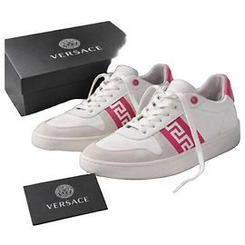 Tênis VERSACE greca branca Branco