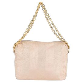 Fendi Pequin Glitter Chain Handbag Pink