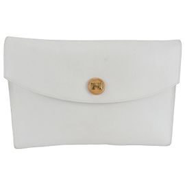 Pochette Rio en cuir Hermès Blanc