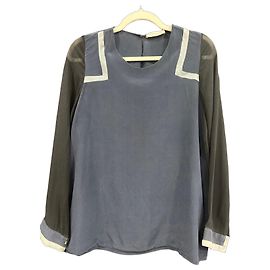 Top in seta blu GAT RIMON Blu