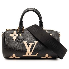 Louis Vuitton Papillon BB Géant Monogram Empreinte Bicolore Noir Noir