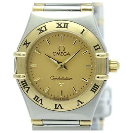 Relógio Feminino OMEGA Constellation em Aço e Ouro 18K com Quartzo Outro