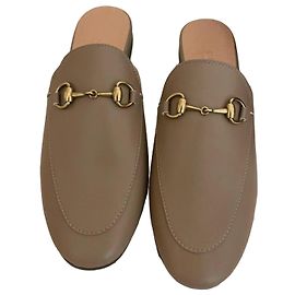 Gucci leather mules Beige