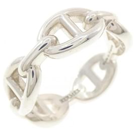 Anello Hermès Chaine d'Ancre Enchainée Argento
