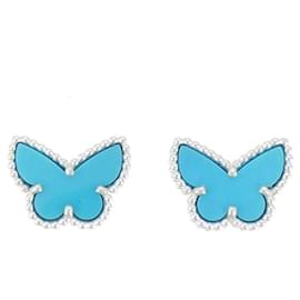 Van Cleef & Arpels Sweet Alhambra Papillon Earrings Golden