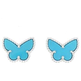 Pendientes Papillon Sweet Alhambra de Van Cleef & Arpels Dorado