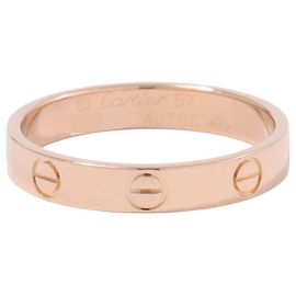 Anello Mini Love Cartier in oro rosa 18K D'oro