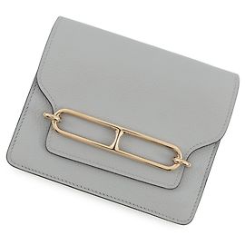 Hermès Hermes Roulis Coin Purse in Gris Mouette Brown