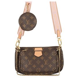 Louis Vuitton Monogram Multi Pochette Accessori Marrone Rosa