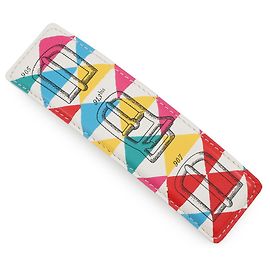 Barrette en cuir multicolore Hermès Blanc Multicolore