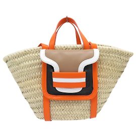 NEW PIERRE HARDY ALPHA RAFFIA TOTE BAG WITH SHOULDER STRAP Multiple colors