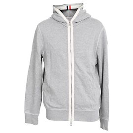 Sudadera con cremallera Moncler en algodón gris Gris