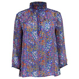 Blouse à col montant imprimé floral Ba&Sh en polyester multicolore Multicolore
