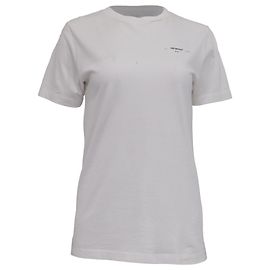 Off White Camiseta de algodón blanco con estampado de logo Off-White 2013 Blanco Crudo