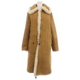 Abrigo de shearling Christian Dior Beige