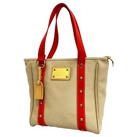 Borsa Tote Cabas MM Antigua Louis Vuitton M40035 Beige Beige