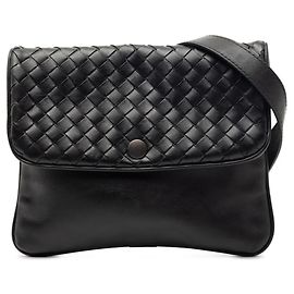 Borsa a tracolla Intrecciato di Bottega Veneta Nero