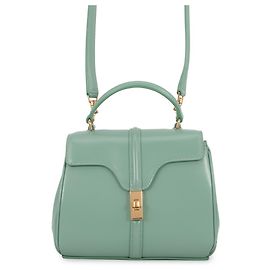 Céline Celine Seize Mini 16 Lederhandtasche Grün