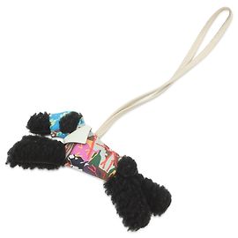 Porte-clés en cuir noir Hermès Noir