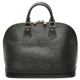 Louis Vuitton Epi Alma Handbag Black