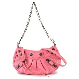 Sac à main mini Le Cagole de Balenciaga Rose