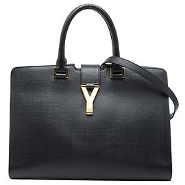 Saint Laurent Cabas Chic Handbag Black