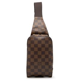 Louis Vuitton Damier Geronimos Shoulder Bag Brown