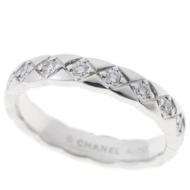 Bague Chanel Coco Crush en Or Blanc Doré