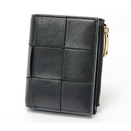 Billetera bi-fold Small Cassette de Bottega Veneta Negro
