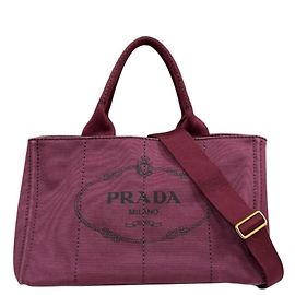 Borsa Prada Canapa Tote M Rosso