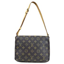 Sac à épaule Musette Tango Louis Vuitton Marron