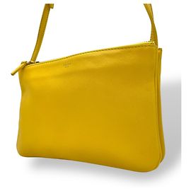 Céline Bolsa de Ombro Celine Trio Pequena Amarelo