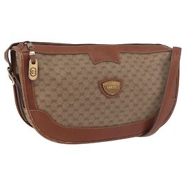 Gucci Borsa a Spalla Micro GG Supreme PVC Beige Oro 001 067 0445 Auth ka3932 Beige D'oro