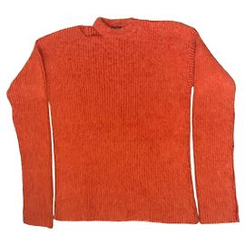 Pull Balmain oversized laranja – malha texturizada – estilo moderno Laranja