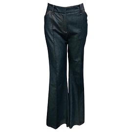 Jeans svasati in cotone blu scuro Barbara Bui Blu