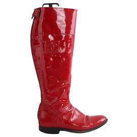 Chanel Botas vermelhas Vermelho