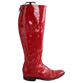 Chanel Rote Stiefel Rot