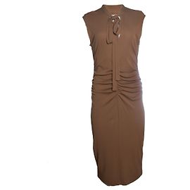 Wolford, brown draped stretch dress Brown