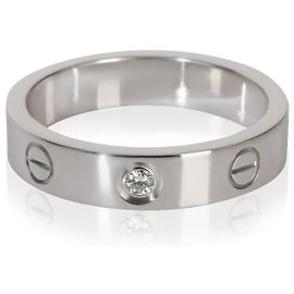 Bague Love Petit Modèle en Or Blanc et Diamants Cartier Autre